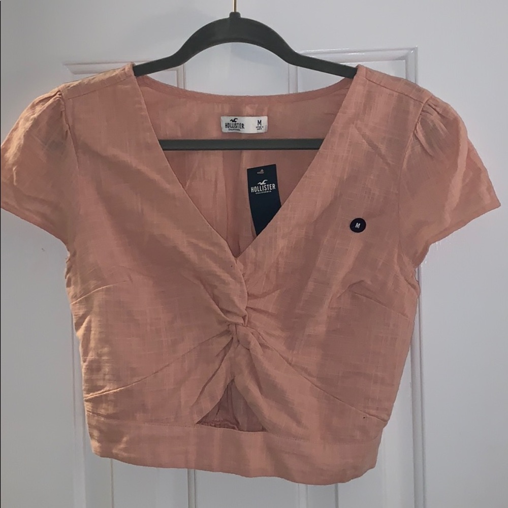 light pink hollister shirt